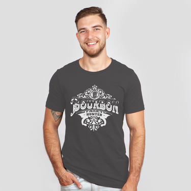 bourbon hunter dark gray shirt